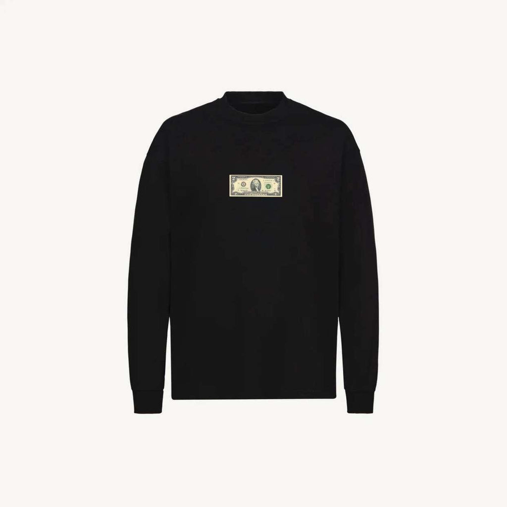Dollars Bill Long Sleeves Blanc